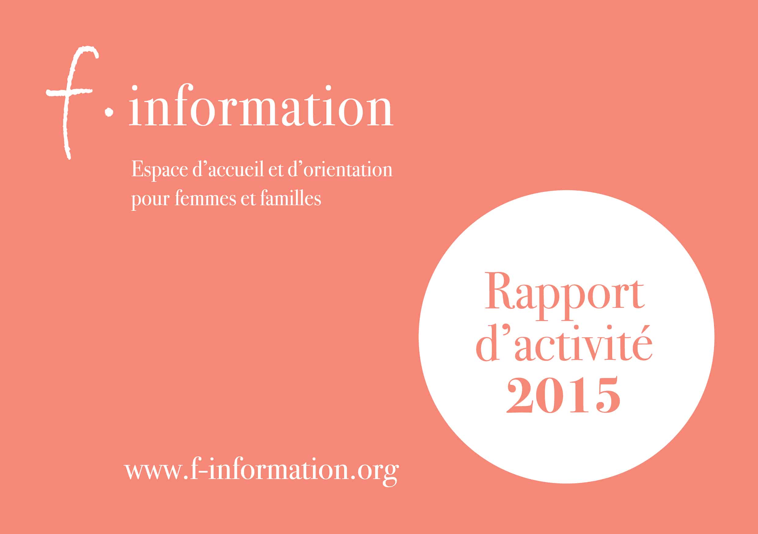 F-information Rapport annuel 2015